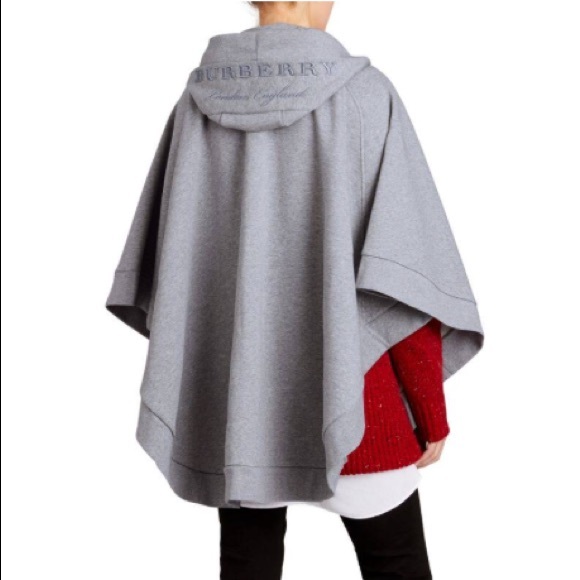 burberry hooded poncho